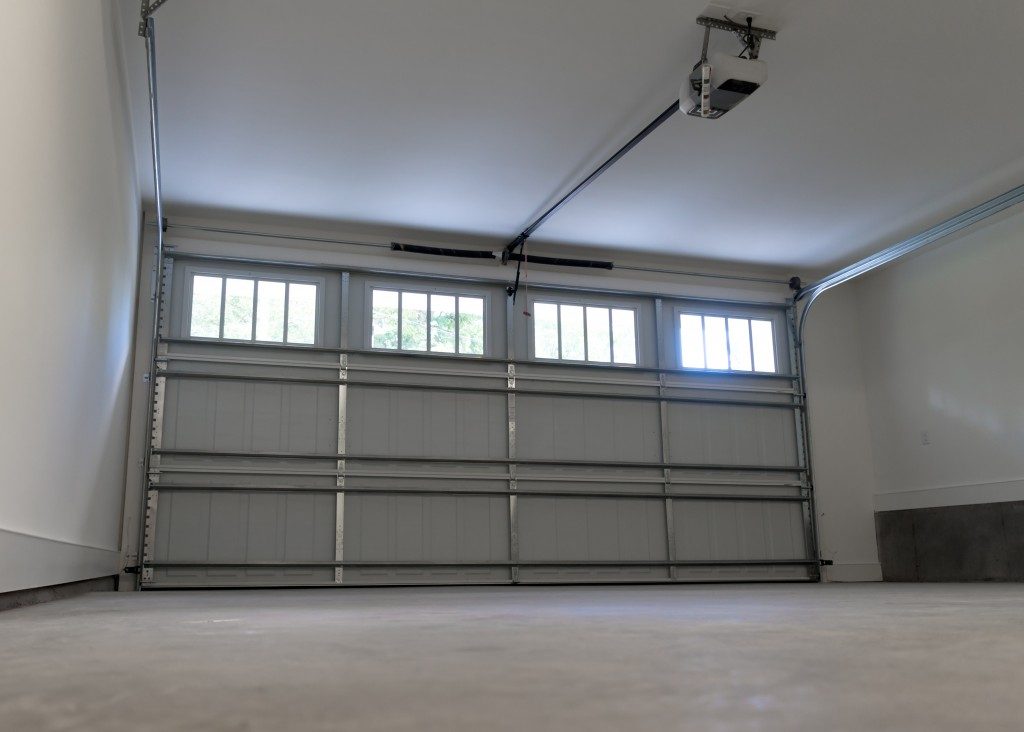 Empty garage space
