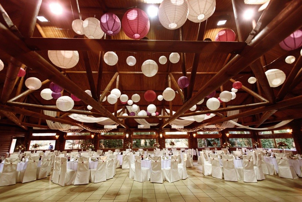 Wedding reception in an events place