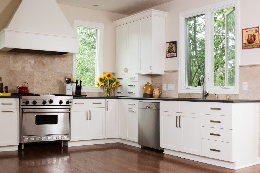 wide space modern kitchen