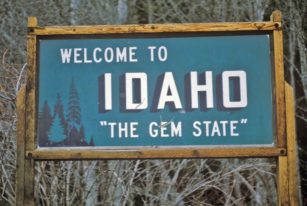 Welcome to Idaho sign