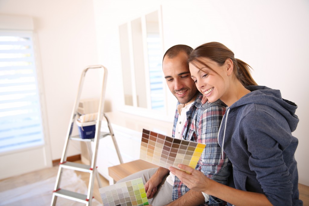 couple renovating their home