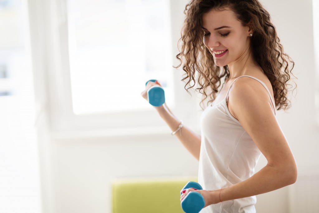 woman exercising