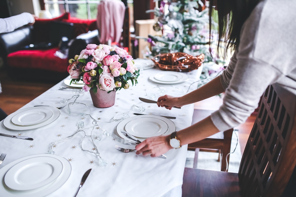 preparing for dinner party