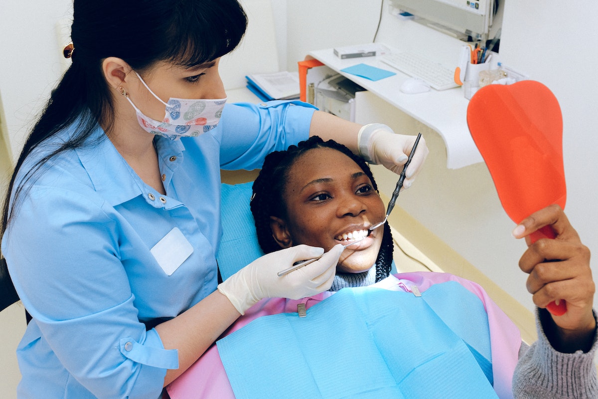 Woman Having Dental Check-up